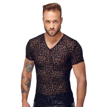 Noir Handmade Leopard Top - Zwart
