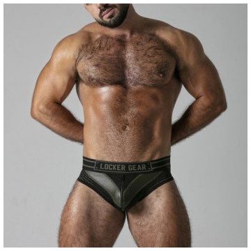 Locker Gear Brief met Rits Massive Rude - Khaki