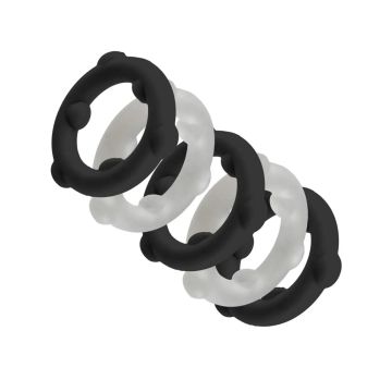 Gearheads 5-Pack Spinner Cockrings Oxballs - Zwart en Wit-141050-gearheads-5-pack-spinner-cockrings-oxballs-zwart-en-wit.jpg