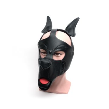 Masker Puppy Play Hood All Black - Zwart