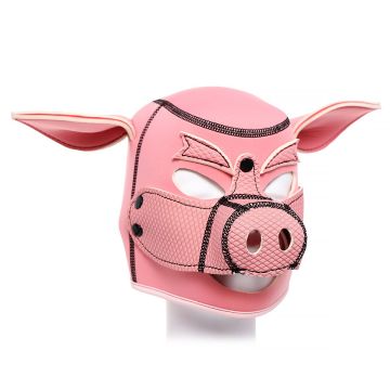 Pink Pig Masker Neoprene BDSM - Roze