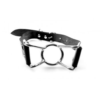Spider mouthgag met leren riem