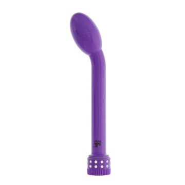 Paarse G-spot Vibrator met Strass Steentjes