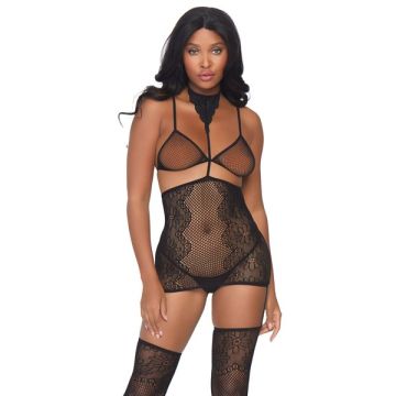 Kanten Halter Jarretel Rok, Top en Kousen-89088-001-03.jpg