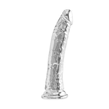 Realistische Dildo met zuignap 24 cm - Transparant