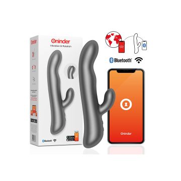 Rabbit & Rotation Vibrator Oninder Oslo - Zwart