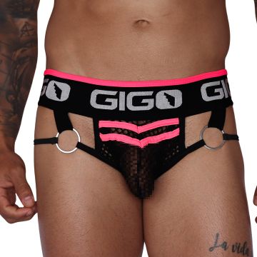 GIGO Mesh Brief Boox - Fuchsia