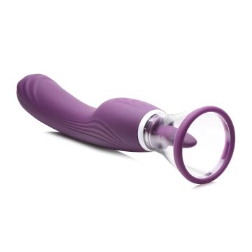 Dubbele vibrator Lik- en zuigstanden Lickgasm - Paars
