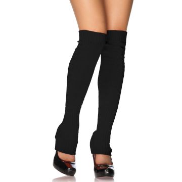 Leg Avenue Gebreide Kniehoge Beenwarmers - Zwart