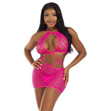 Leg Avenue Hardcode Mini Jurk - Roze