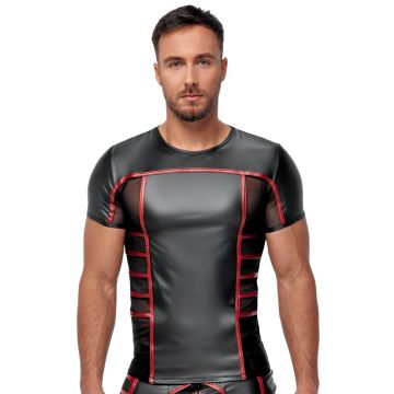 NEK Nauwsluitend T-Shirt - Zwart/Rood
