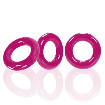 Oxballs Willy Rings 3-pack Cockringen - Hot Pink