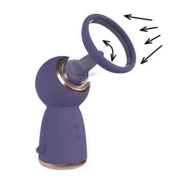 Oplaadbare Borst en Vulva Pomp Paars - Exquisite
