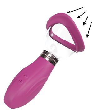 Oplaadbare Borst en Vulva Pomp Roze - Delightful