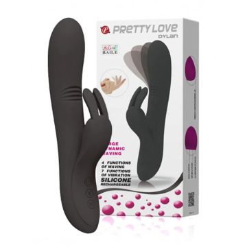 Rabbit Vibrator Dylan Pretty Love - Zwart