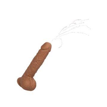 Realistische Vibrator Squirting Fuck Stick - Bruin