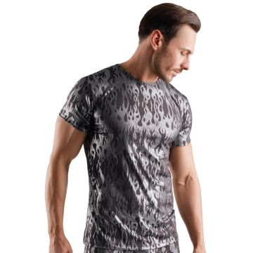 Shirt Stijlvol Mystiek Metallic - Zwart/Zilver