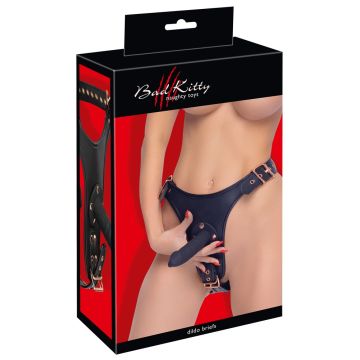 Strap On string met 3 dildos