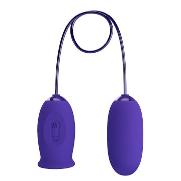 Vibrerend Eitje en Clitoris Stimulator Daisy Youth - Paars