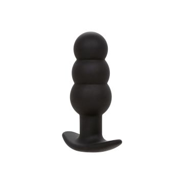 Vibrerende Buttplug CalExotics Rock Bottom Beaded Probe - Zwart