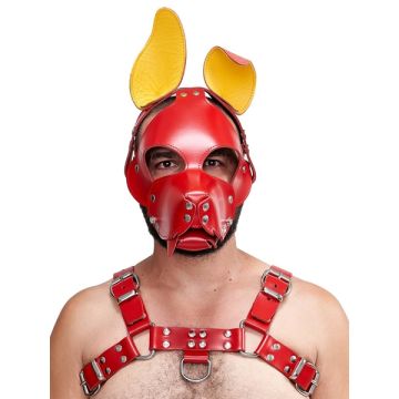 Masker Shaggy Dog Hood - Rood/Geel