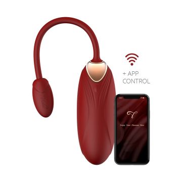Vibrator met appbediening Oliver Pro Viotec - Rood