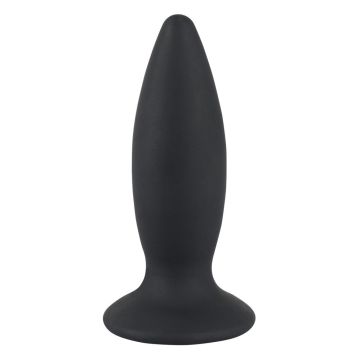 Oplaadbare Buttplug met Vlakke Basis M - Black Velvets