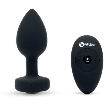 B-Vibe - Vibrerende Juwelen Plug M/L Zwart