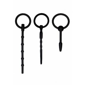 Urethral Sounding Plug Set - Zwart