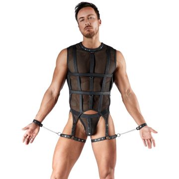 Svenjoyment 2-delige Bondage Mesh Set - Zwart