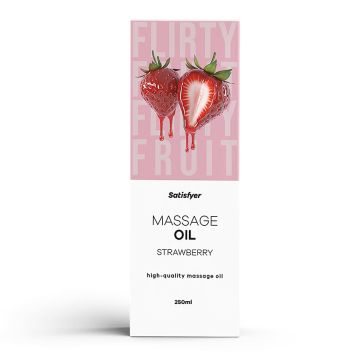 Satisfyer Massage Olie Strawberry - 250 ml