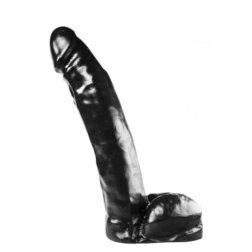 Dark Crystal Zwarte Dildo met Balzak Harold - 28 cm-dark-crystal-zwarte-dildo-met-balzak-harold-28-cm-los.jpg