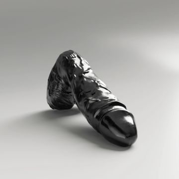 All Black Steroid Dildo Bodybuilder - Zwart