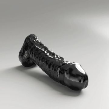 All Black Steroid Dildo The Gym Buddy - Zwart