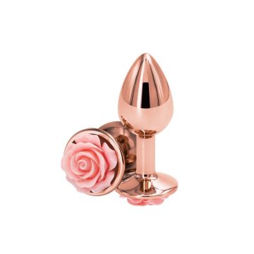 Aluminium Buttplug met Roze Roos - S-aluminium-buttplug-met-roze-roos-s.jpg