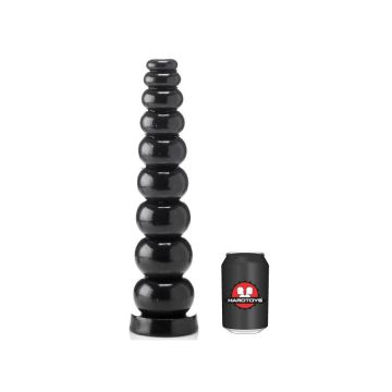 Anaal Dildo met Ribbels Zwart