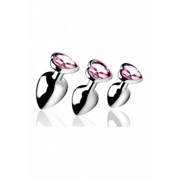 Anaal Plug Set Pink Heart