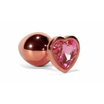 Secret Shine Metal Butt Plug maat S -  Rose Gold 