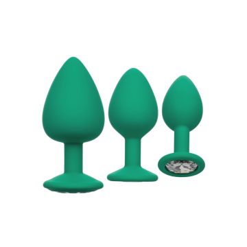 Buttplug set Cheeky Gems - Groen