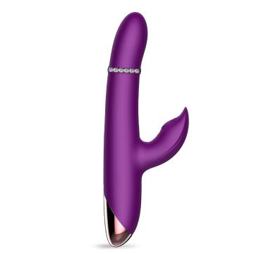 Sendel Rabbit Vibrator met Kralenring - Paars