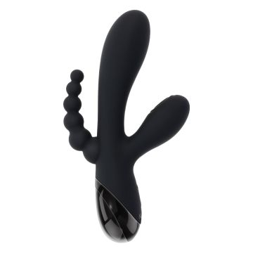 Selopa Drie-Dubbelige Rabbit Vibrator Triple Aces - Zwart