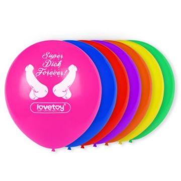 Ballonnen Super Dick in Verschillende Kleuren