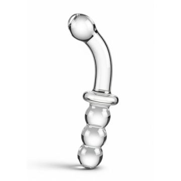 ToyJoy Dual-Ended Glazen Anaal en G-Spot Dildo - Transparant
