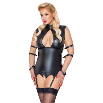 Bondage Jarretel Top met Kruisloze String