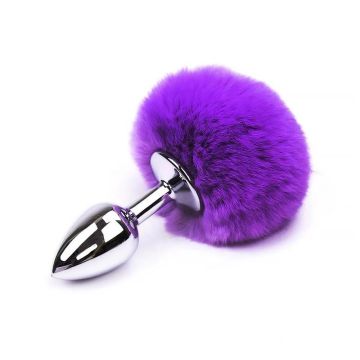 Buttplug met Pompon - Maat S-butt-plug-with-pompon-purple-size-s_1_.jpg