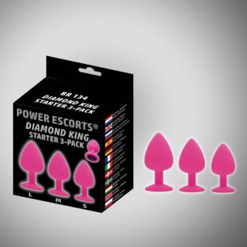 Buttplug Starter Set Diamond King - Roze