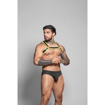 Dale Mas Biker Harnas - Zwart/Geel