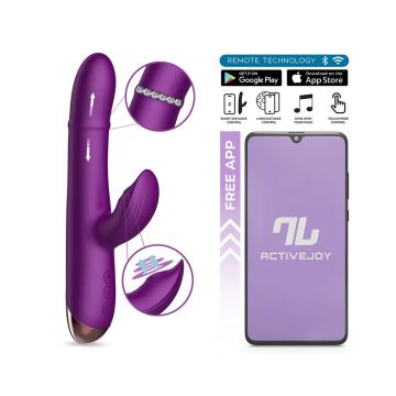 Sendel Rabbit Vibrator met Kralenring - Paars