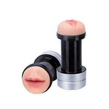 2 in 1 Mond en Vagina Masturbator - Hummer