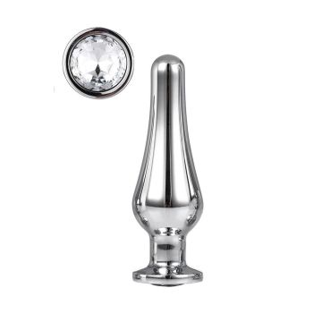 Buttplug Gleaming Love Zilver - Medium